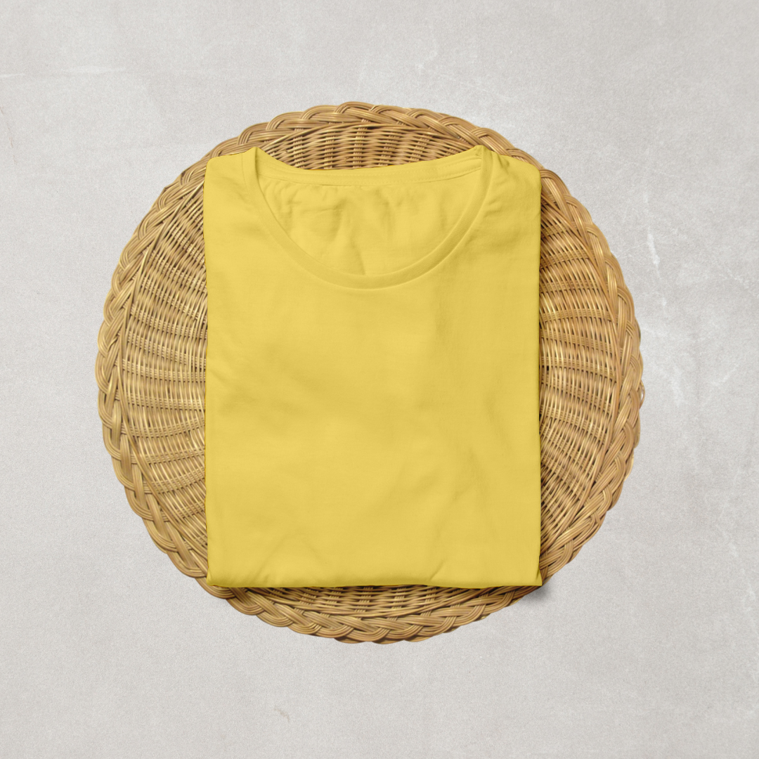 Golden Yellow Half Sleeve T-Shirt