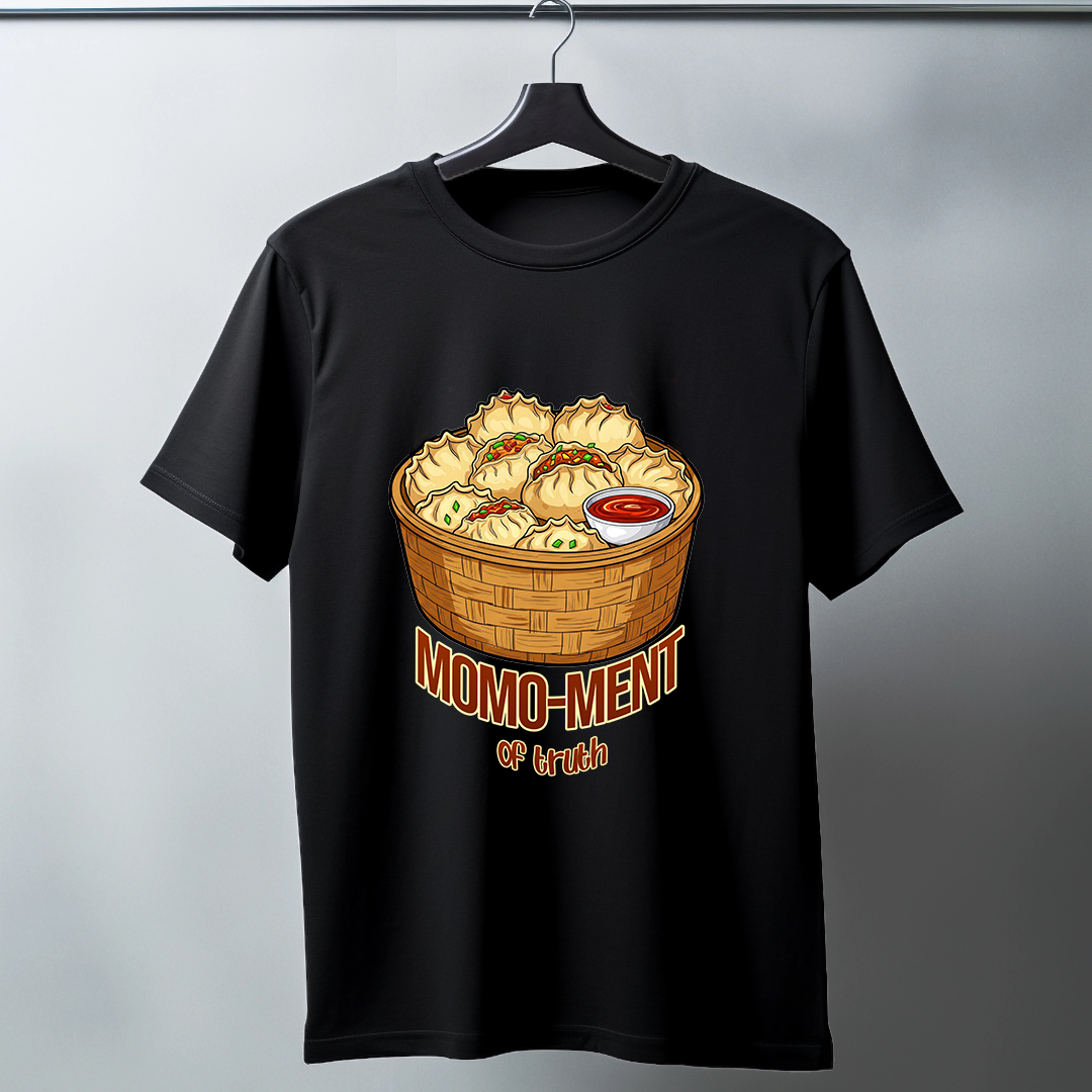 Momo-ment Of Truth Half Sleeve T-Shirt