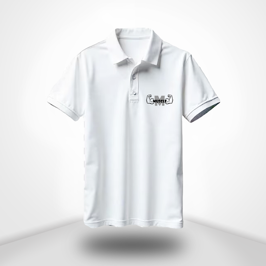 Muscle Polo Neck Half Sleeve T-Shirt