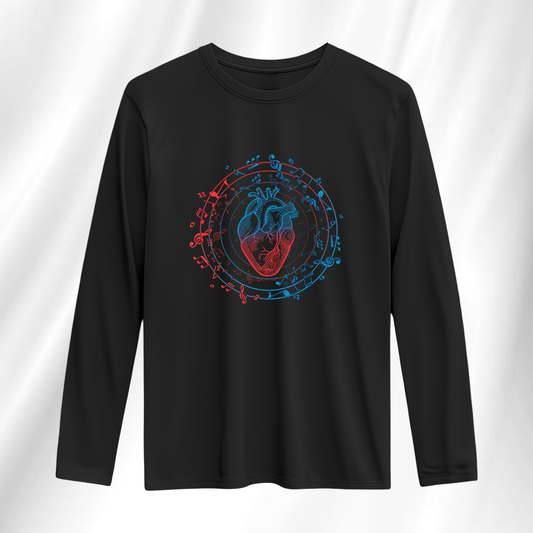 Musical Heart Full Sleeve T-Shirt