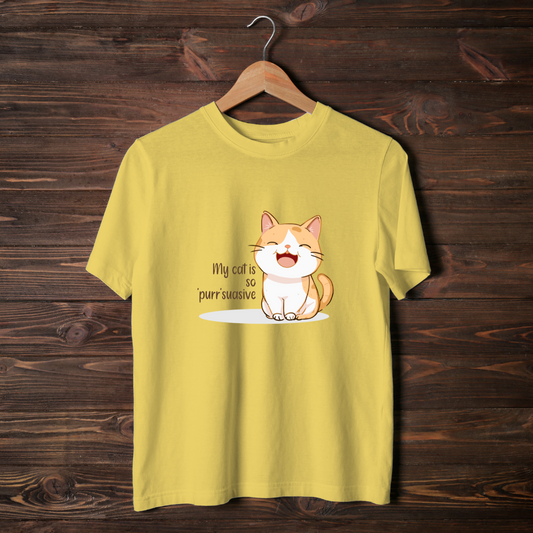 My Cat Is So Purrsuasive Half Sleeve T-Shirt