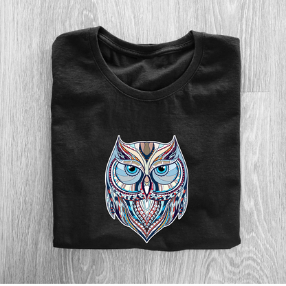 Owl Art Half Sleeve T-Shirt