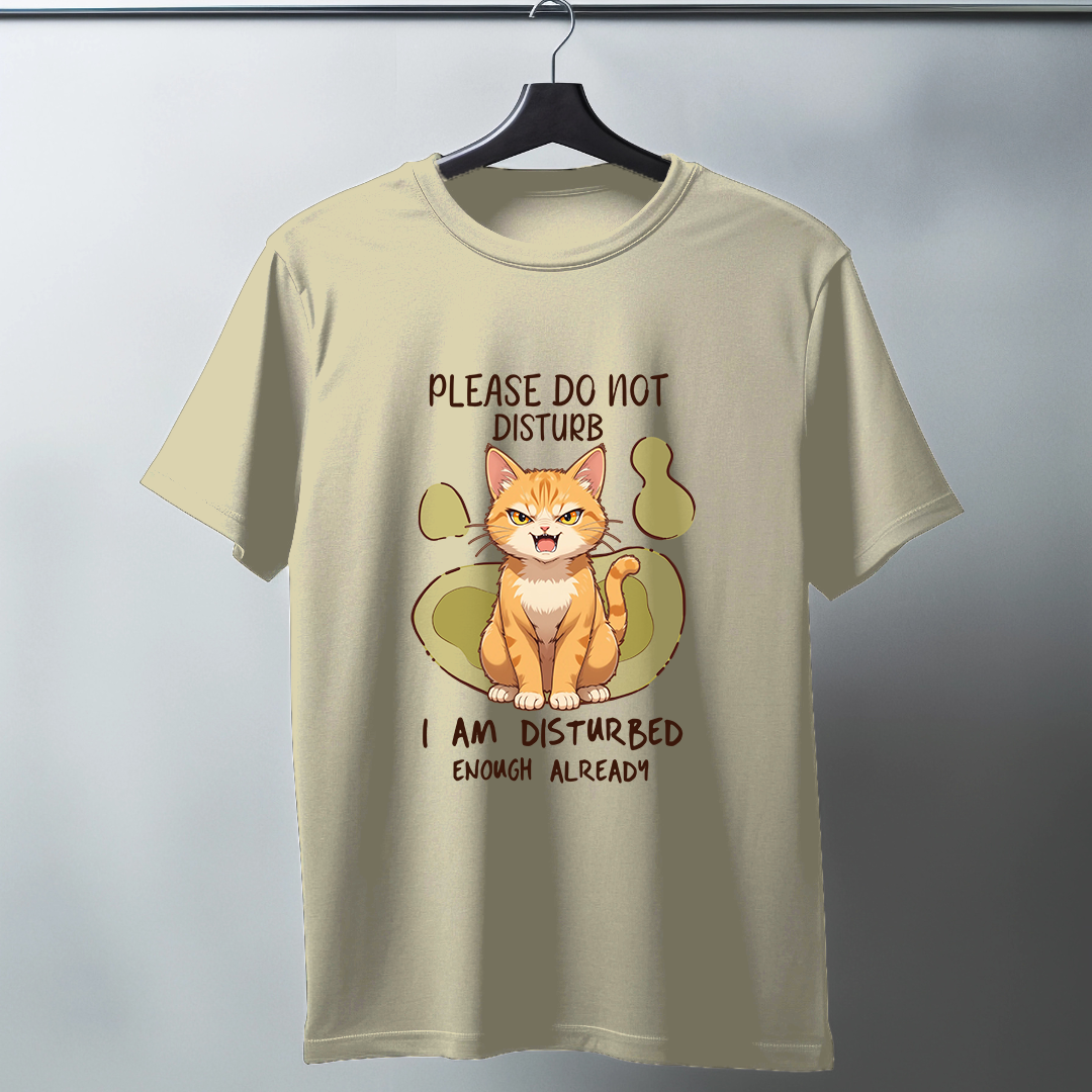 Please Do Not Disturb Half Sleeve T-Shirt