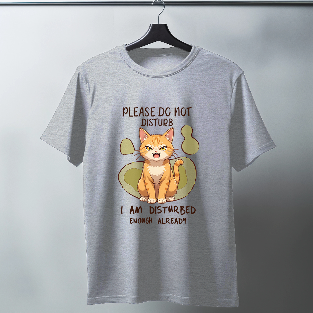 Please Do Not Disturb Half Sleeve T-Shirt