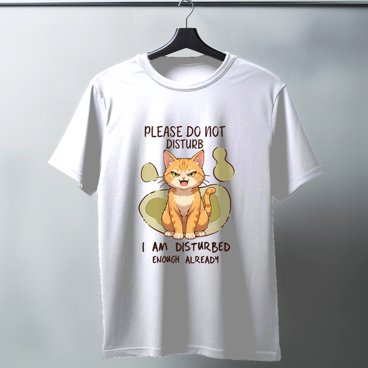 Please Do Not Disturb Half Sleeve T-Shirt