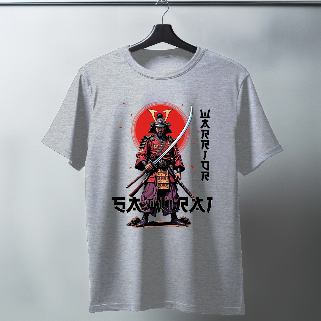 Samurai Art Half Sleeve T-Shirt