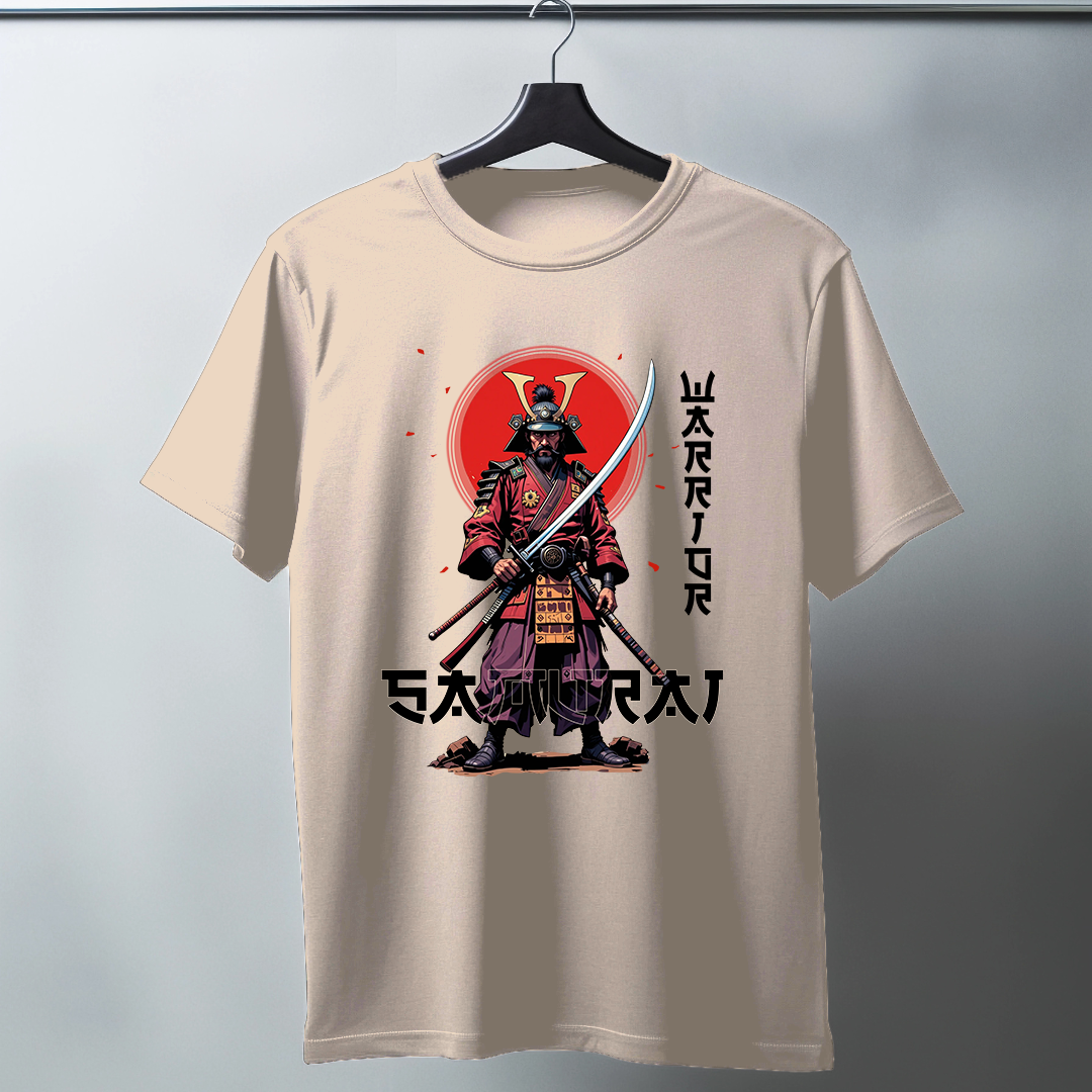Samurai Art Half Sleeve T-Shirt