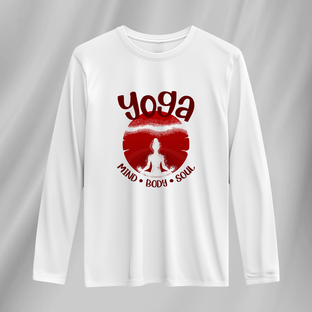 Yoga Mind Body Soul Full Sleeve T-Shirt